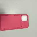 BXYJY for iPhone 16 Wallet Case with Card Holder (4-5 Cards), Slide Camera Cover, RFID Blocking, Military Grade Protection, Heavy Duty Women Girly Men Protective Phone Case for iPhone 16, Hot Pink