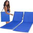 UNIPRIDE Lightweight Beach Chairs for Adults #2025 - Beach Mat Sand Free Waterproof I Ideal as Lounger for Tanning I Relaxing, Compact & Ultimate Beach Gear (Sea Blue)