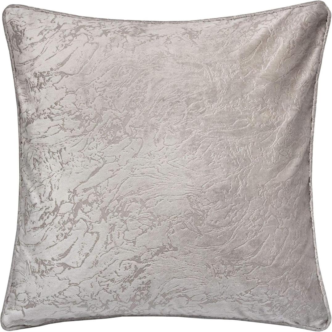 Homey Cozy Velvet Decorative Pillow, 20"x20", Ecru