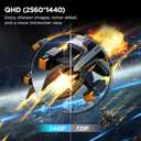 KOORUI 27 Inch Curved Gaming Monitor QHD 180Hz, 1ms 1500R VA Display