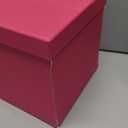 Cholemy 5 Pcs Square Nesting Boxes Decorative Gift Boxes with Lid and Ribbon Assorted Sizes Wrap for Valentines Day, Engagement, Anniversary, Birthday, Bridal Shower Party Gifts(Hot Pink)