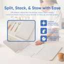 Chefs Path Dish Stone Drying Mat - 23.6x15.4in Mountain Print Spliced Kitchen Mat - Quick Drying and Ultra Absorbent Diatomaceous Earth and Quartz Dish Drying Mat with Non Slip Pad and Sandpaper