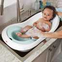 Fisher-Price™ Baby to Toddler Bath 4-in-1 Sling 'N Seat Tub with Removable Infant Support and 2 Toys, Summer Blossoms