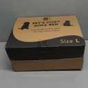 PetJett Dog Beds Large Sized Dog - 36'' Calming Round Bed, Anti-Slip & Washable Super Soft Donut Bed, Fluffy Faux Fur Anti-Anxiety Premium Comfort Pet Bed, Fits Dogs up to 80 lbs - Brown