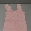 Women's Square Neck Seamless Wide Strap Crop Tank Tops,Slim Fit Flower Lettuce Trim Crop Cami Tops, Love Letter Cami, M