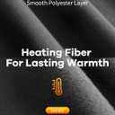 MANCYFIT Mens Thermal Shirts Fleece Lined Top Long Sleeve Base Layer Pullover (Black, S)