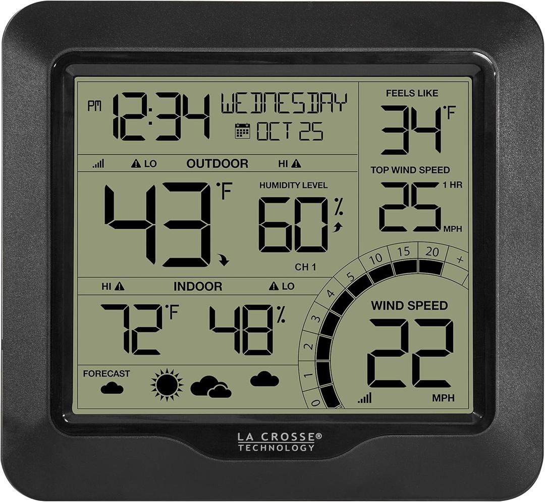 La Crosse Technology 327-1417BW Wind Speed Weather Station
