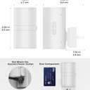 L LOHAS LED Night Light Plug in, Night Lights Plug into Wall, Light Sensor, 0-100LM Soft White 3000K, Dimmable Night Light, Modern Nightlight for Kids Bathroom Hallway Bedroom Kitchen Stairway, 2 Pack