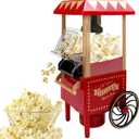 Hot Air Popcorn Machine, Popcorn Maker, 1200W Home Electric Popcorn Popper with Kernel Measuring Scoop, Healthy Oil-Free & BPA-Free for Home, Birthday Party, Movie Night or Christmas (Small)