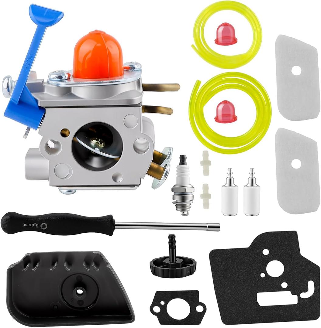 128CD Carburetor 128LD Air Filter Cover for Husqvarna 128L 128LDX 128R 128RJ 125R 125RJ 128C 128CD 28cc trimmer Edger 545081848 545081850 C1Q-W40A Carb for Craftsman String Trimmer 358792030 358792031