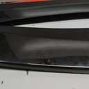 WFLNHB Universal Front Bumper Lip 4 Pieces Kits Spoiler Splitter 2 Layer Lip Glossy Black with Red Tongue