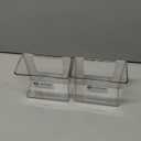 iDesign Adhesive Organizer Bin - Damage-Free Hanging for Kitchen, Bathroom, or Office - Set of 2 - Clear