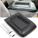 ECOTRIC Center Console Armrest Lid Compatible with 1999-2007 Chevy Silverado Tahoe Avalanche Suburban GMC Sierra Yukon Escalade Armrest Latch Organizer Cover Replacement for 19127364 (Black)