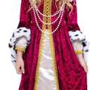 Dress Up America Queen Costume for Girls - Kids Renaissance Princess Costume - Royal Gown and Crown Set (Toddler 4)