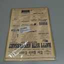 2 x YiKaLus Large 25th Anniversary Card for Couples, Retro 25 Years Wedding Aday Gift Ideas for Him Her, Unique Silver Aday Gifts for Husband Wife (YK-378)