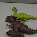 3-Pack Electronic Walking Dinosaur Toys for Toddlers 2-4, Moving Dinosaurs Toys with Lights, Roaring Sounds, T-Rex, Brachiosaurus & Stegosaurus, Xmas Birthday Gift for 2 3 4 5 6 Years Old Boys