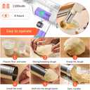 Electric Pasta Maker, Handheld Pasta Maker Machine, All-In-One Cordless Noodle Machine, with Shaping Molds And Cutter,Green
