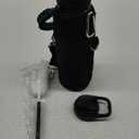Insulated Water Bottle 40 oz, Triple Wall Vacuum Stainless Steel (Cold for 48 Hrs), Leak Proof & Non-BPA, Modern Water Flask Jug with Paracord Handle & Straw Spout Lids, Indigo/Black