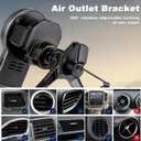 3 in 1 Wireless Car Charger, 15W Fast Charging Phone Holder Foldable Magnetic Mount Fit for All iPhone Android Phone, iWatch, Airpods Wireless Earphone