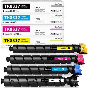 LeciRoba 4-Pack TK8337 Compatible Toner Cartridges Replacement for Kyocera