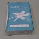 Socket Fan Light with Remote, Fan Light Bulb with Spare LED Replacement Board, E26 Socket Fanlight Dimmable for Kitchen Garage Laundry Storeroom Basement White