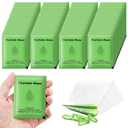 twoworld Flushable Wipes Travel Size Individually Wrapped for Women and Men,Unscented Wet Wipes Travel Size for Adult,Women,Men,Girl and Homeless (Green,Pack of 50)
