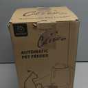 PAPIFEED Automatic Cat Feeder, Button Timer Auto Food Dispenser with Dual Power Backup, Slow Feeding Mode, 3L Moisture-Proof Feeder for Cats & Small Dogs (Black)