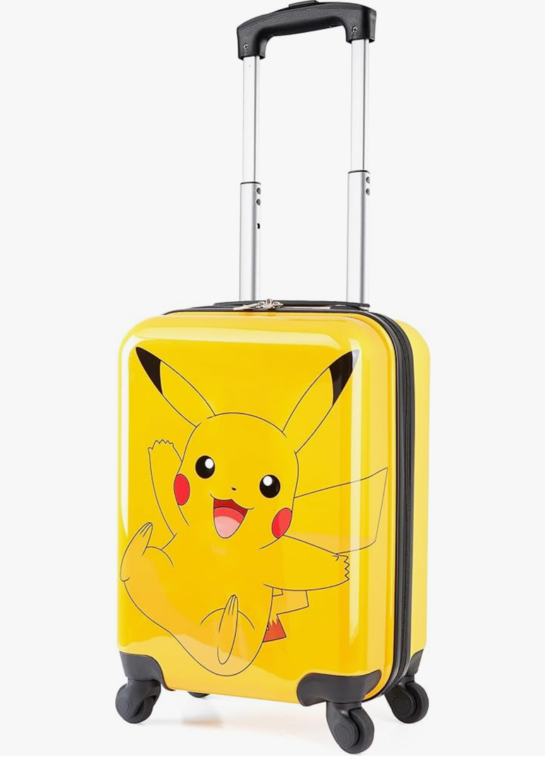 Pokemon Kids Suitcase with Wheels Luggage Bag for Boys and Girls Carry On Travel Bag with Handle Small Suitcase with Wheels Kids Holiday Essentials