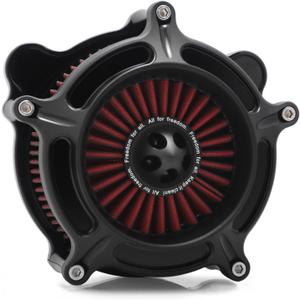 For harley air cleaner filter Sportster Softail Touring street road king glide Dyna for harley davidson air intake filters (OPS Black - Red Filter, C-For Touring 08-16, Softail 16-17)