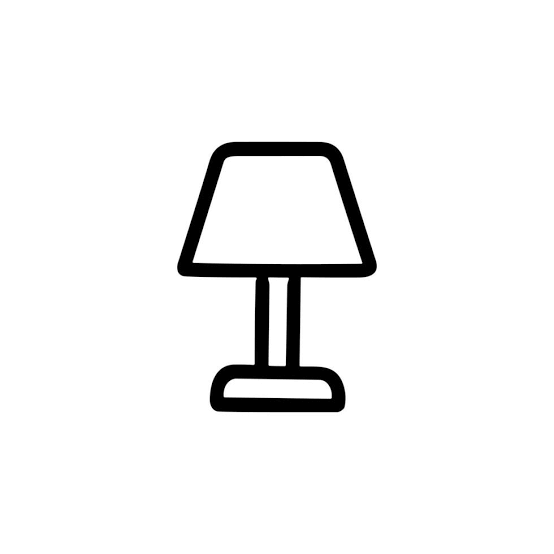 Bedside Nightstand Lamp with Gray Fabric Lampshade for Reading, Bedroom, Living Room
