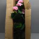 Artificial Lilacs - Fake Lilac Plant with Real Touch Flowers - Faux Lilac with Long Stem Artificial Flowers - Potted Lilac/Plastic Lilac Fake Flowers - (Medium, Pink Lilac)