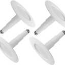 Jolux 4-Pack 5/6" LED Can Lights Retrofit Recessed Lighting,12W=60W,2700K SoftWhite,800 Lumens,Dimmable Adjustable Retrofit Downlight,ETL,Damp Rated,Simple Installation Can Lights,Bevel Trim