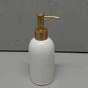 Natheeph 14OZ Ceramic Soap Dispenser Ceramic Soap Pump Dispenser Can Fill Liquid for Bathroom/Kitchen (White)