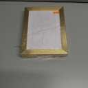 3 x 11x14 Picture Frame, Display 8X10 Picture Frames with Mat or 11x14 without Mat, Wall Mounting Display Photo Frames, Gold