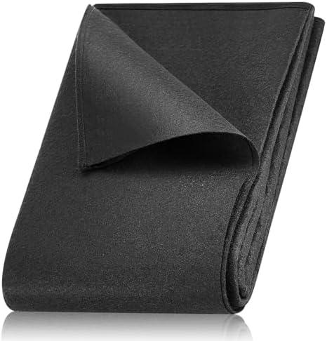 Wesnoy 1 Pcs 31.49 in x 7 ft Dry Well Non Woven Geotextile Fabric Geotextile Filter Fabric Black Filter Fabric Wrap for Drainage Products Stormwater Dry Well System