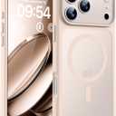 TOCOL for Phone 17 Pro Case, Full Camera Protection, Built-in Magnetic Ring, Compatible with Magsafe Charger, Drop Protection, Translucent Matte Phone Case for Phone 17 Pro 6.3 inch (Desert)