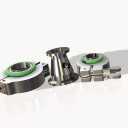 KF25 to KF16 conical Reducer NW25 conical Reducer, SST Centering Ring, FKM O-Rings, Aluminum Wing nut Clamps, All in 1 Package