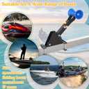 Adjustable Winch Stand with Roller, Boat Winch Mount/Boat Trailer Winch Stand for 3" to 4" W x 4" H Trailer Tongue, Boat Trailer Winch Post/Boat Winch Stand, No Winch