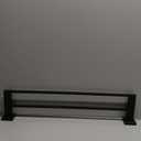 GERZWY 24-Inch Matte Black Bathroom Double Towel Bar SUS 304 Stainless Steel Bath Towel Bar Modern Style Wall Mount JG1902C60-BK