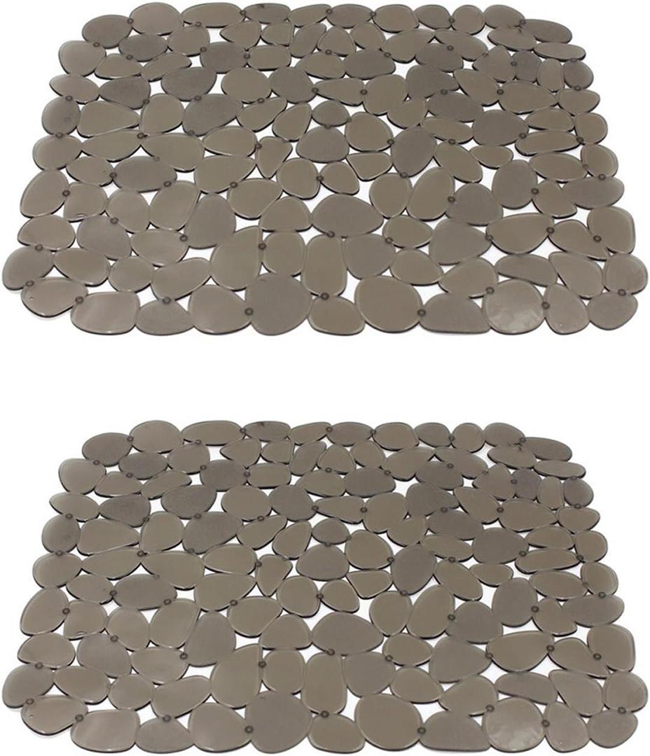 2 Pack Cushioning Sink Accessories Soft PVC Mats Sink Net Dish Drying Mat for Drying Dishes and Avoiding Scratches