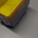 10 Pack Mini Storage Baskets Bins, Plastic Organizer Basket, Colorful Shelf and Desk Make-up Storage Crate Organizing Containers, Ideal for Home Classroom Office Organization. 6.1"L x 4.5"W x 2.4"H