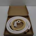 10 FT Aluminum mini split line set, 1/4 & 3/8 inch, for hvac line set, with matte fittings HVAC hoses, Easy DIY Installation,compatible with 9000-12000 BTU systems