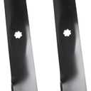 GX22151 Medium Lift Blade for 42'' Deck, Compatible with J OHN Deere 102, 105, 115, 125, 135, D100, D105, D110, D120, E100, E110, E120, LA100, LA105, LA110, Replaces GY20850, AM141033, 2 Pack