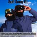 Fleece Balaclava Ski Mask for Men Women Winter Face Mask Full Face Cover Cold Weather Gear Skiing Snowboarding Neck Gaiter