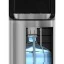 Brio Bottom Loading Water Cooler Dispenser for 5 Gallon Bottles - 3 Temperatures with Hot, Room & Cold Spouts, Child Safety Lock, LED Display with Empty Bottle Alert, Stainless Steel(some dents and scratches, turns off by itself randomly, drain grate