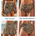 Blooming Jelly Womens 2 Piece Swim Skirt High Waisted Bikini Bottoms | Separate sarong skirt, Tummy control swimsuits, Modest bathing suit bottoms, Full lining, Retro swimsuit, For pool beach (XXL)