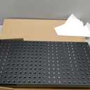 Pegboard Smith Metal Pegboard Panels 12" x 24", 3 Pack Black Wall Mounted Tool Organizer Boards, Heavy Duty Tool Storage Peg Board for Garage, Workbench, Office, Fits 1/4" Peg Hooks