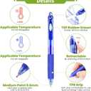 14 Colors Retractable Erasable Gel Pens, Fine Point, Assorted Color Inks for Drawing Writing, Office - Gift Set for Students, Kids & Artists