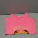 Women's Pink Birthday Cruise Squad Tank Top. Size Small
