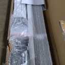 Muzata 64 Sq Ft Drop Ceiling Grid System White Complete Set Galvanized Steel Grid Kit Easy Installation for Basement Living Room Kitchen Bathroom Ceiling, TS04